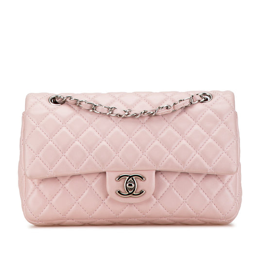 Chanel Medium Classic Lambskin Double Flap Pink