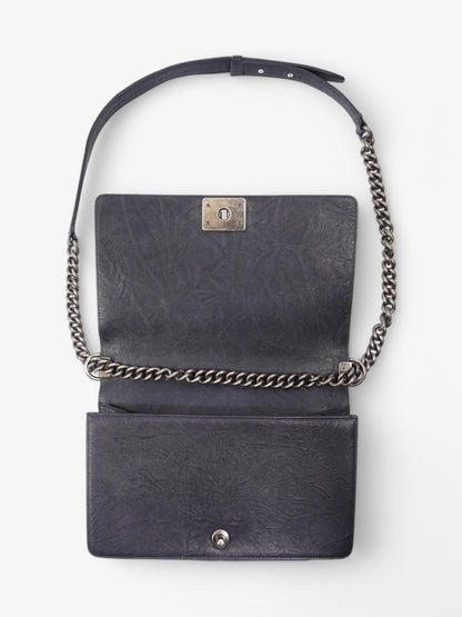 Chanel Boy Bag Navy Lambskin Leather New Medium