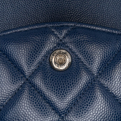 Chanel Jumbo Classic Caviar Double Flap Blue