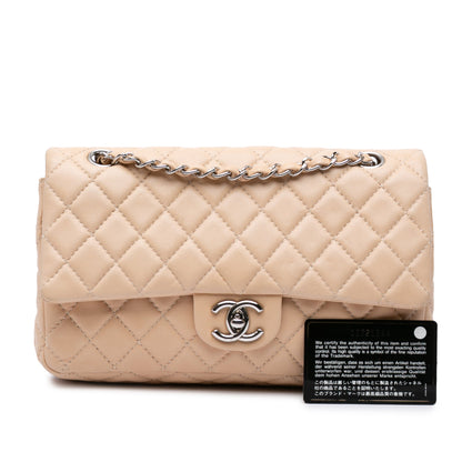 Chanel Medium Classic Lambskin Double Flap Brown
