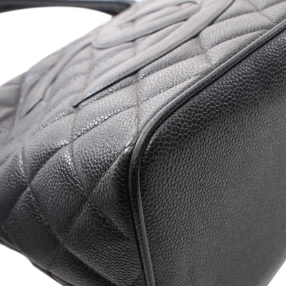 Chanel Caviar Medallion Tote Black