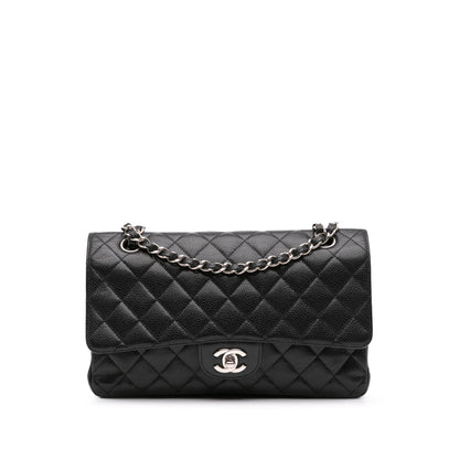 Chanel Medium Classic Caviar Double Flap Black