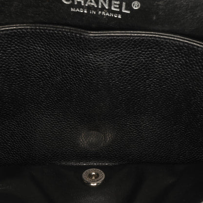 Chanel Medium Classic Caviar Double Flap Black