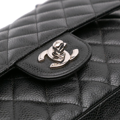 Chanel Medium Classic Caviar Double Flap Black