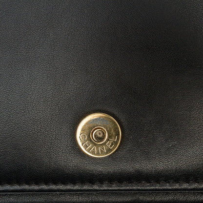 Chanel Lambskin Boy Wallet On Chain Black