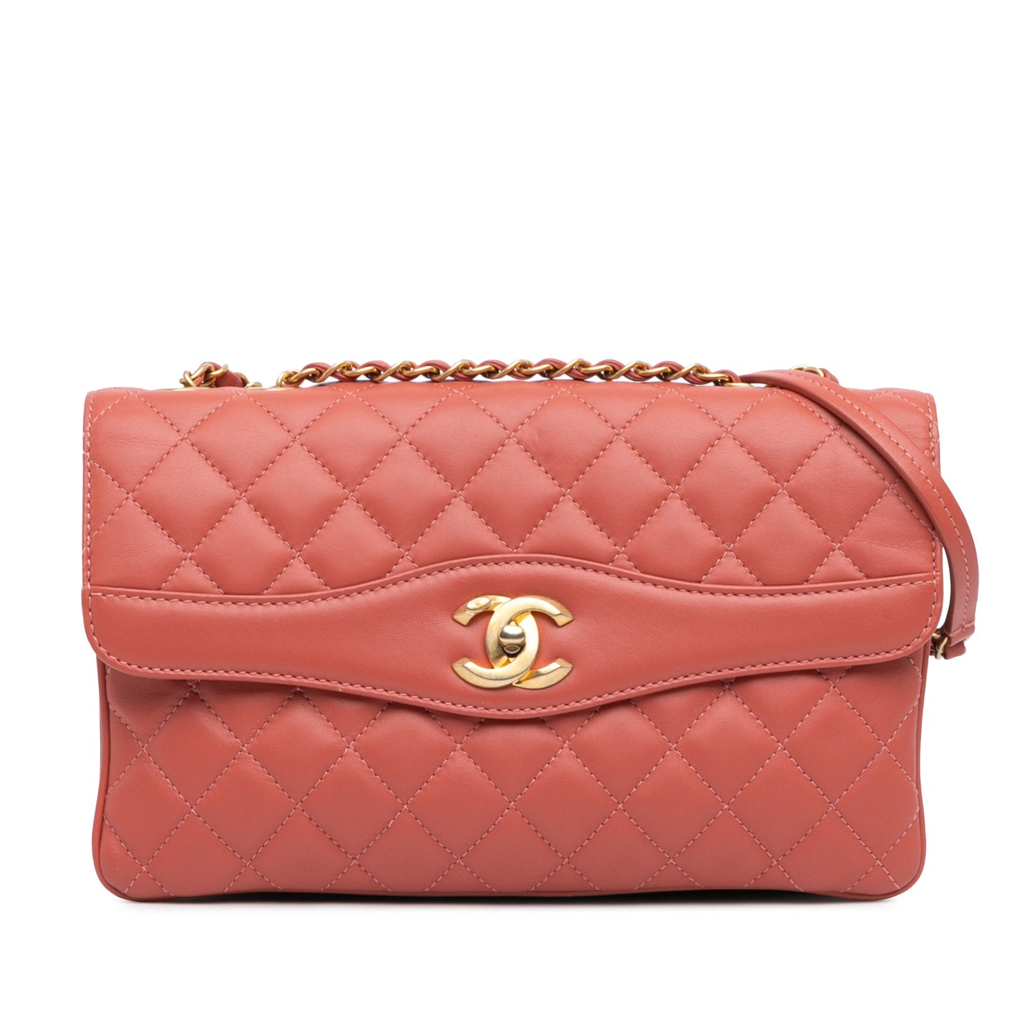 Chanel Large Lambskin Daily Companion Flap Pink