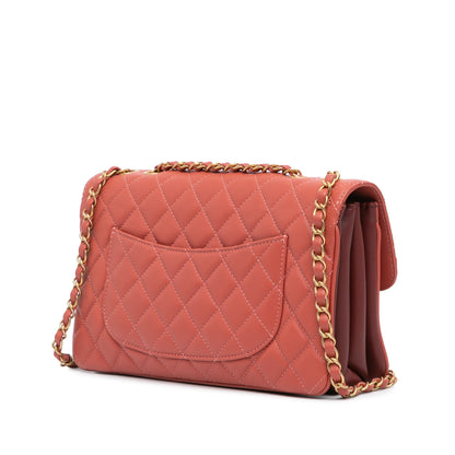 Chanel Large Quilted Lambskin Daily Companion Flap Pink
