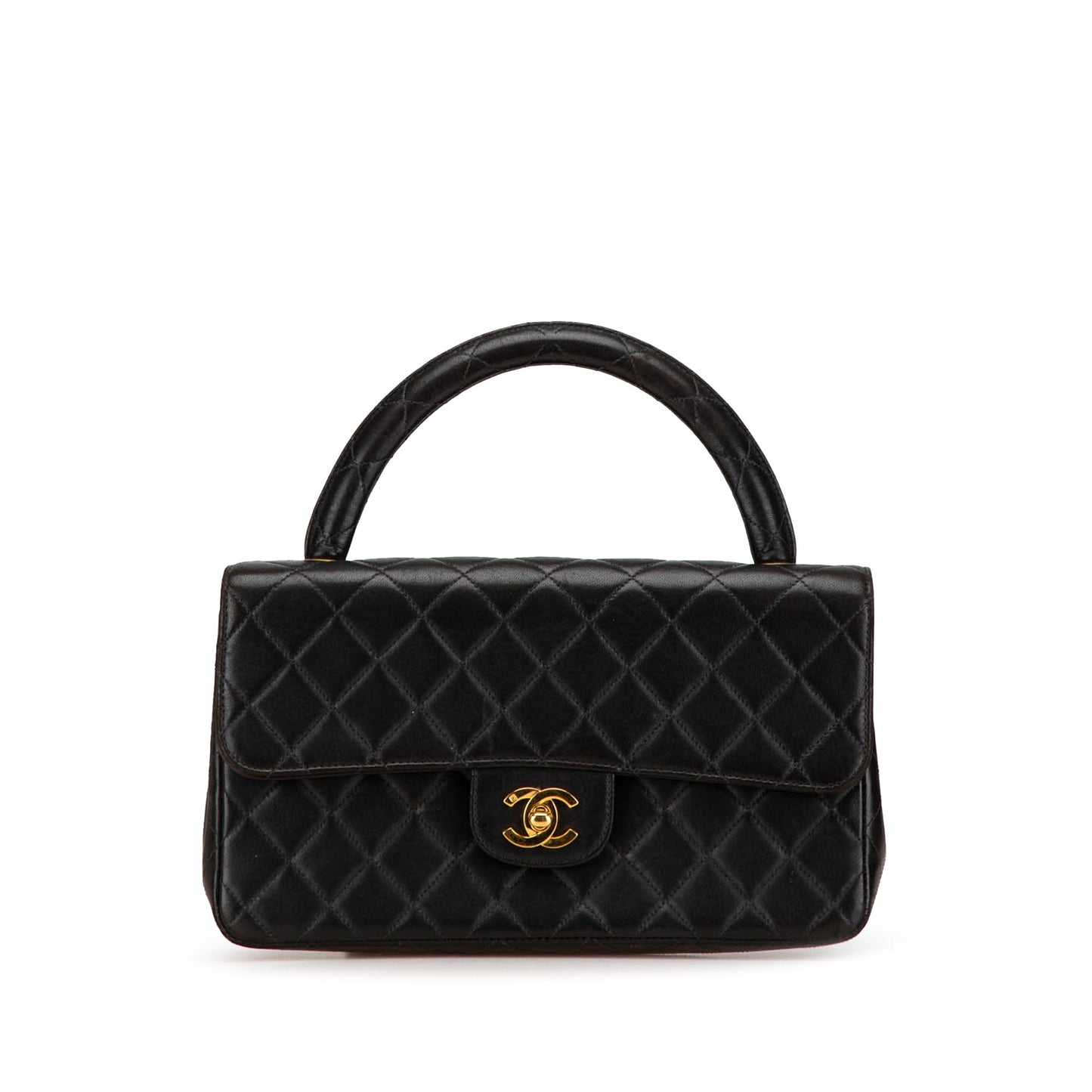 Chanel Medium Classic Lambskin Kelly Flap Black