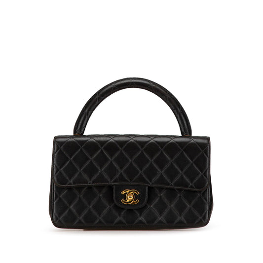 Chanel Medium Classic Lambskin Kelly Flap Bag Black