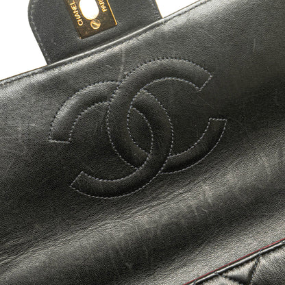 Chanel Medium Classic Lambskin Kelly Flap Bag Black