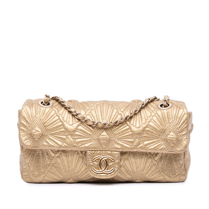 Chanel Quilted Calfskin Ca D'Oro Flap Gold