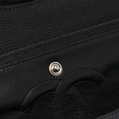 Chanel Medium Classic Caviar Double Flap Black
