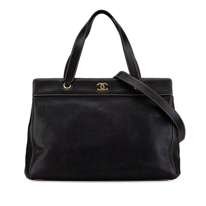Chanel Caviar Executive Satchel Black