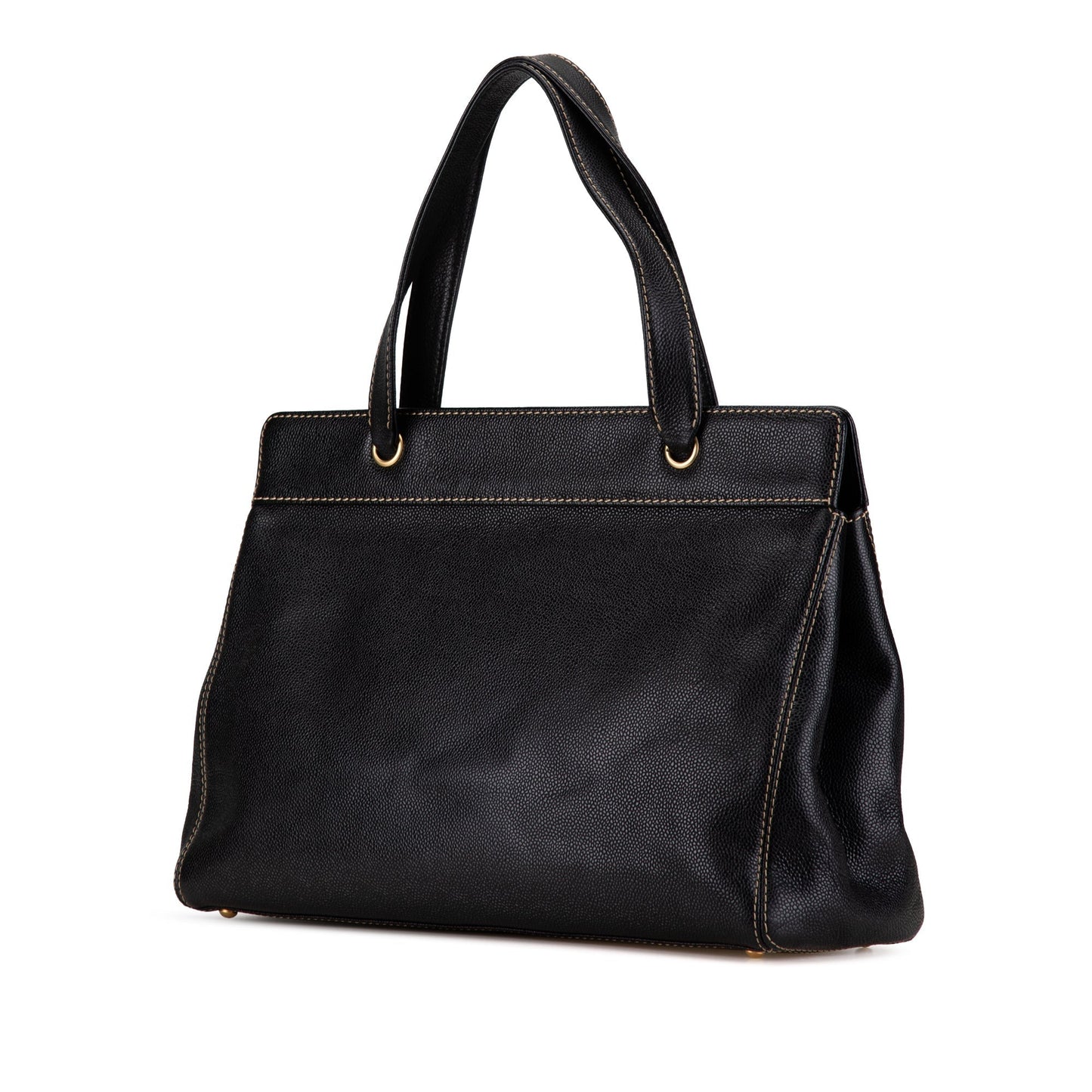Chanel Caviar Executive Satchel Black