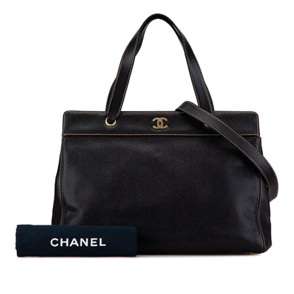 Chanel Caviar Executive Satchel Black