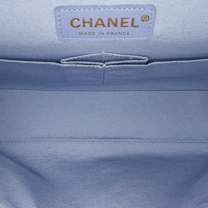 Chanel Medium Classic Printed Lambskin Watercolor Double Flap Pink