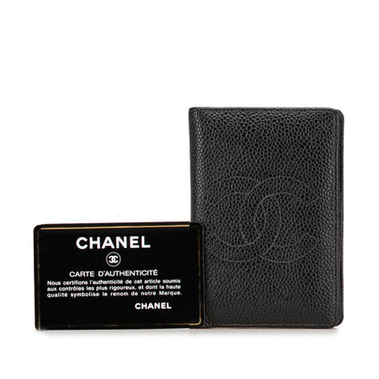 Chanel CC Caviar Card Holder Black