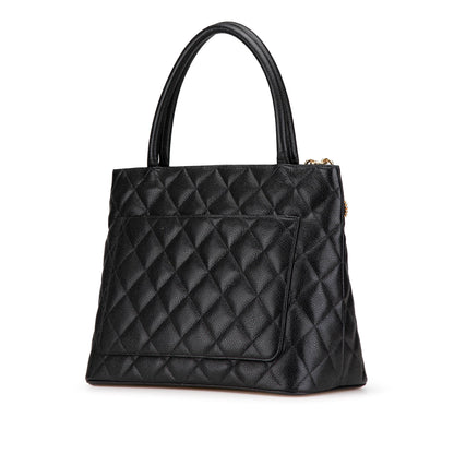 Chanel Caviar Medallion Tote Black