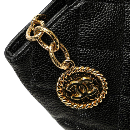 Chanel Caviar Medallion Tote Black