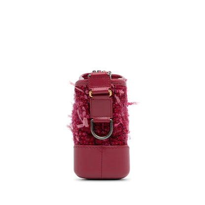 Chanel Small Tweed Gabrielle Crossbody Red
