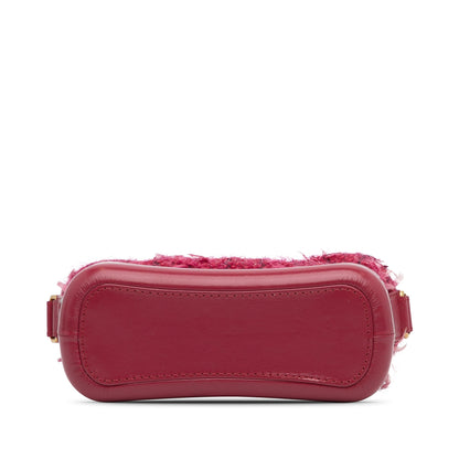 Chanel Small Tweed Gabrielle Crossbody Red