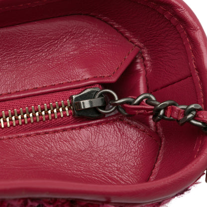 Chanel Small Tweed Gabrielle Crossbody Red