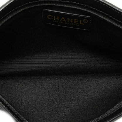 Chanel Canvas Symbols Chain Pochette Blue