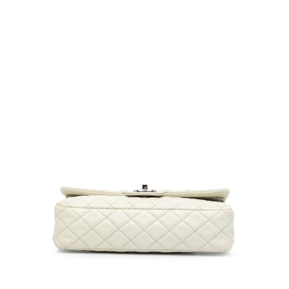 Chanel Medium Classic Caviar Double Flap White