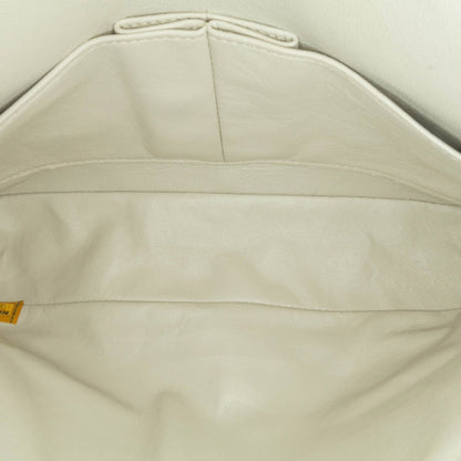 Chanel Medium Classic Caviar Double Flap White