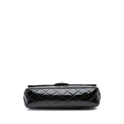 Chanel Medium Classic Patent Double Flap Black