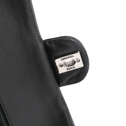 Chanel Medium Classic Patent Double Flap Black