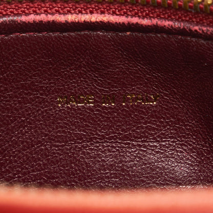 Chanel sac à bandoulière rond rouge matelassé à franges et pompons