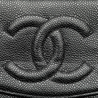 Chanel CC Caviar Wallet on Chain Black