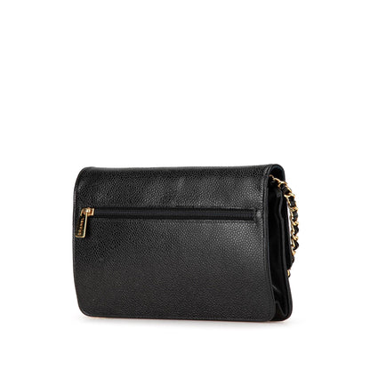 Chanel CC Caviar Wallet on Chain Black