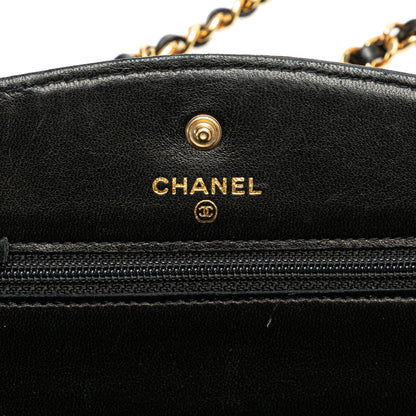 Chanel CC Caviar Wallet on Chain Black
