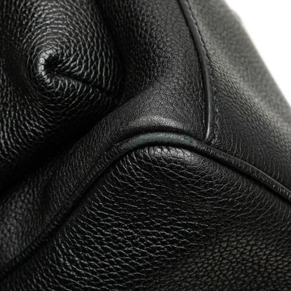 Gucci Leather Logo Backpack Black