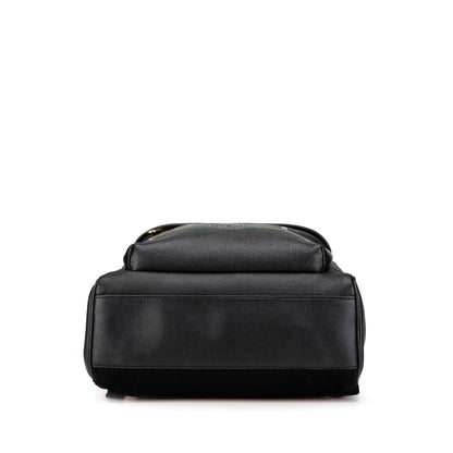 Gucci Leather Logo Backpack Black