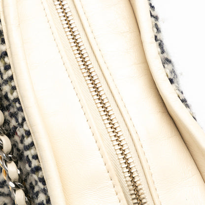 Chanel Medium Tweed and Lambskin Gabrielle Crossbody Blue