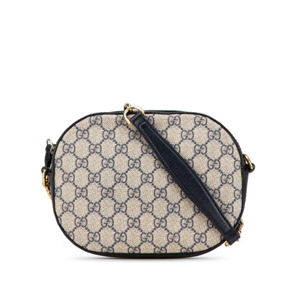 Gucci Mini GG Supreme Chain Crossbody Brown