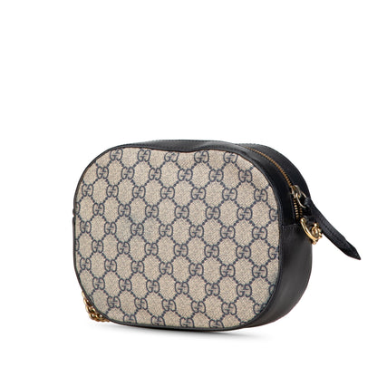 Gucci GG Supreme Chain Crossbody Brown