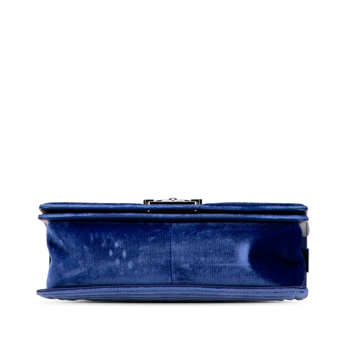 Chanel Medium Quilted Velvet Boy Flap Blue