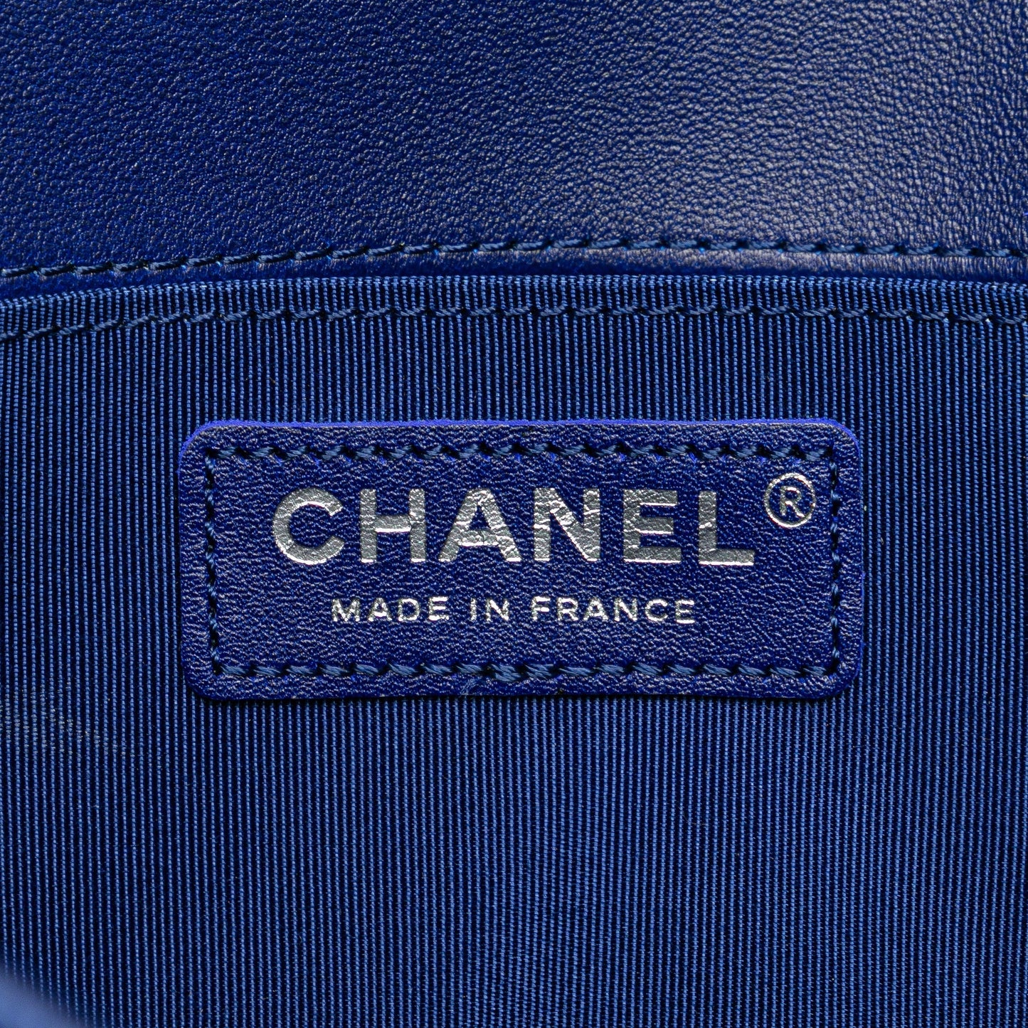 Chanel Old Medium Quilted Velvet Boy Flap Blue