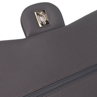Chanel Jumbo Classic Caviar Double Flap Gray
