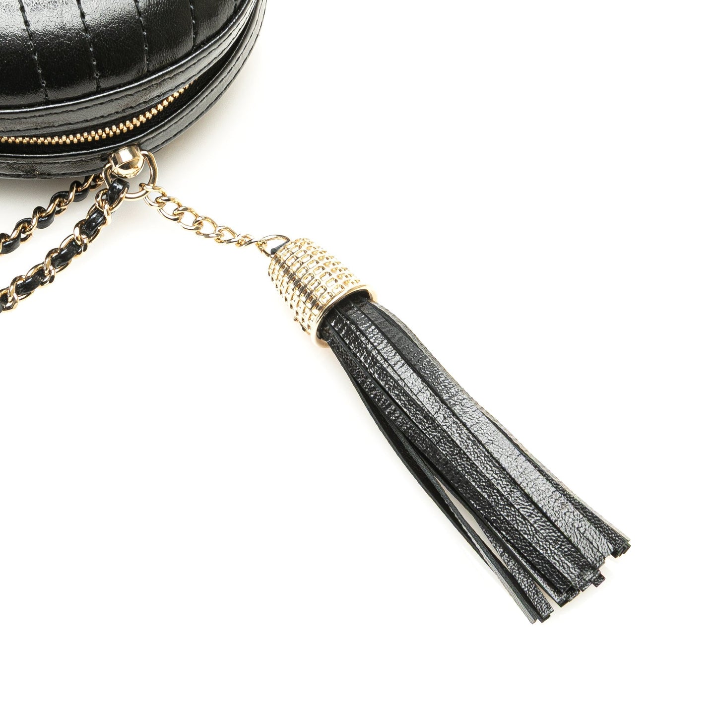 Chanel Chevron Lambskin La Pausa Evening Bag Black