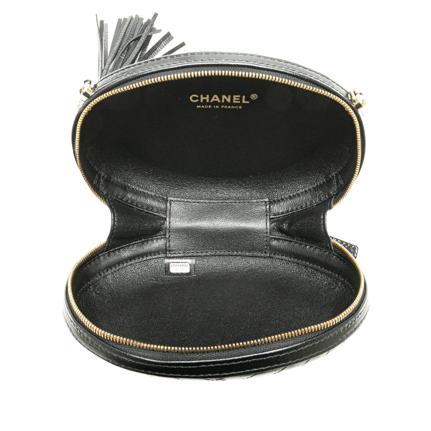 Chanel Chevron Lambskin La Pausa Evening Bag Black