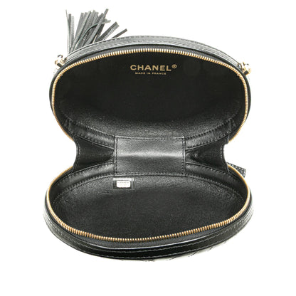 Chanel Chevron Lambskin La Pausa Evening Bag Black