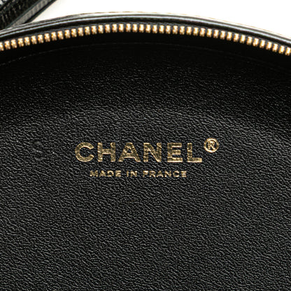 Chanel Chevron Lambskin La Pausa Evening Bag Black