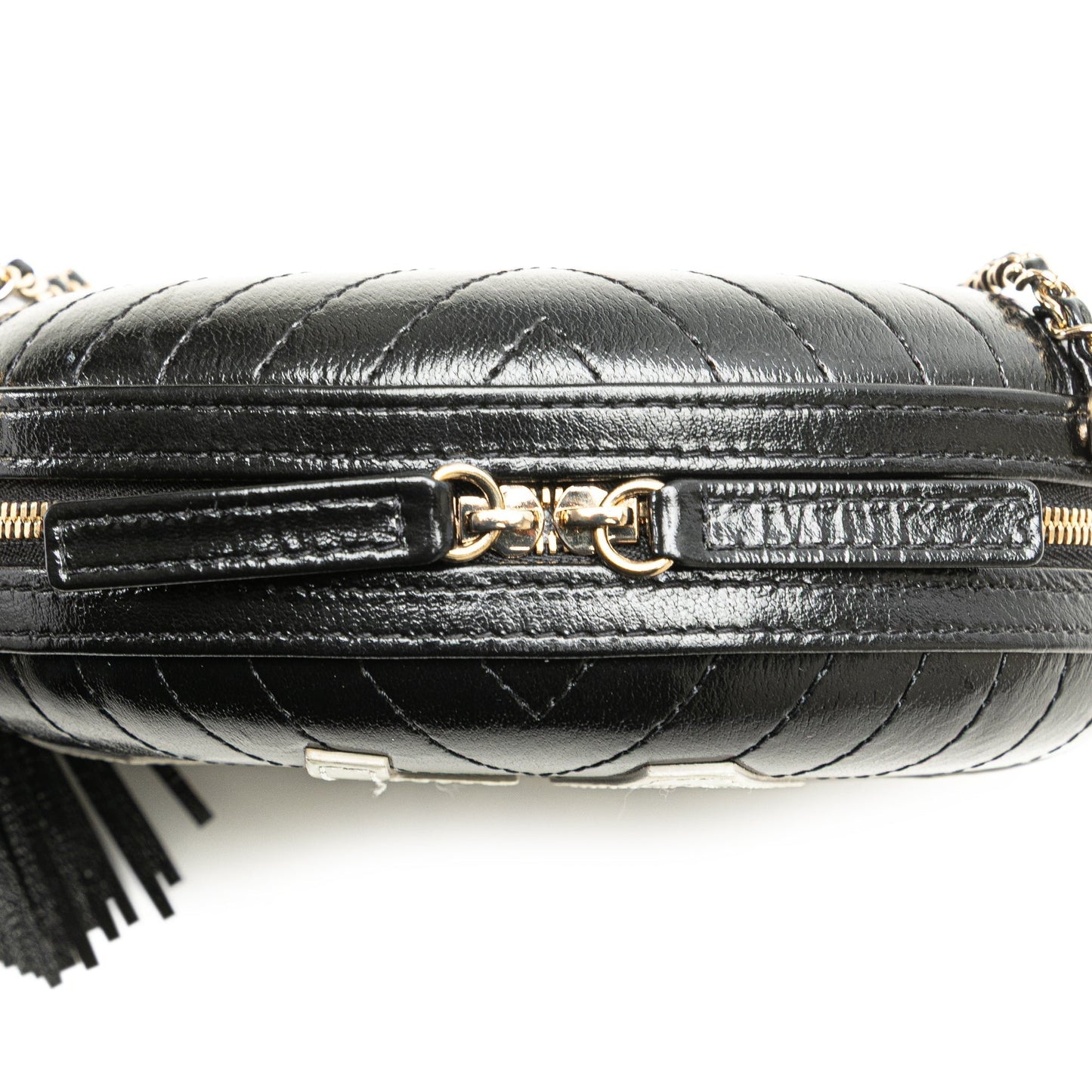 Chanel Chevron Lambskin La Pausa Evening Bag Black