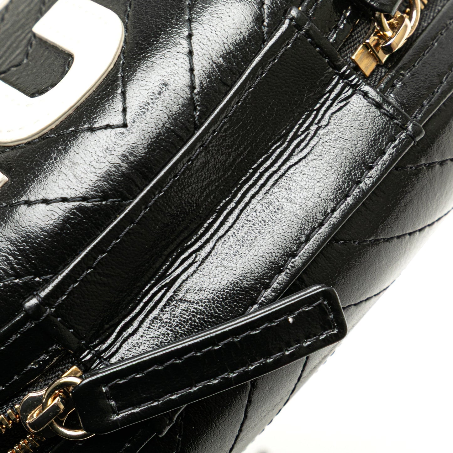 Chanel Chevron Lambskin La Pausa Evening Bag Black