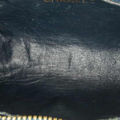 Chanel CC Lambskin Tassel Shoulder Bag Blue